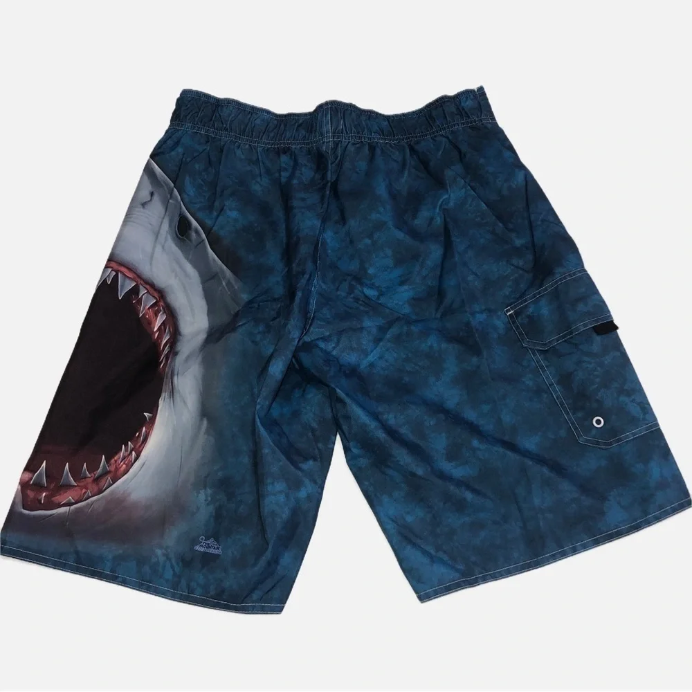 The Mountain Shark Mens Board Shorts Swim Trunks Size Medium